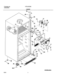 CABINET Diagram and Parts List for FRT18G7CW0  Frigidaire Refrigerator