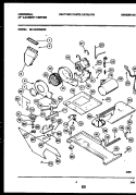 MOTOR, BLOWER AND IDLER ARM ASSEMBL Diagram and Parts List for MLXG42RBW0  Tappan Washer Dryer Combo