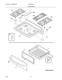 TOP/DRAWER Diagram and Parts List for CRG3490LSA  Crosley Range