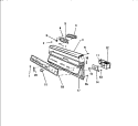 CONTROL PANEL Diagram and Parts List for SC750DXR6  Frigidaire Dishwasher