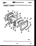 DOOR PARTS Diagram and Parts List for REGS37BFH0  Frigidaire Range