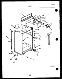 CABINET PARTS Diagram and Parts List for TSI210JN0W  Kelvinator Refrigerator