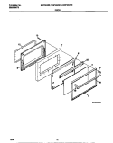 DOOR Diagram and Parts List for MGF324WESD  Frigidaire Range