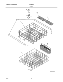 RACKS Diagram and Parts List for FDB1450CHB0  Frigidaire Dishwasher
