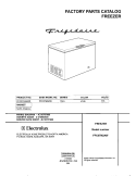 COVER Diagram and Parts List for FFC07M2AW0  Frigidaire Freezer