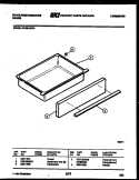 DRAWER PARTS Diagram and Parts List for KF320JDW3  Kelvinator Range