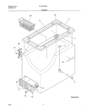 CABINET Diagram and Parts List for CFC07M4AW0  Uni Freezer