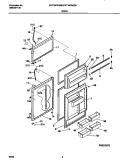 DOORS Diagram and Parts List for FRT18PRGD0  Frigidaire Refrigerator