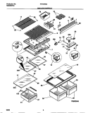 SHELVES / CONTROLS Diagram and Parts List for FRT16RSCD3  Frigidaire Refrigerator