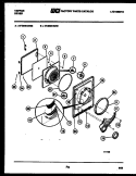 DOOR PARTS Diagram and Parts List for 47-2828-23-02  Tappan Dryer