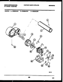 BLOWER AND DRIVE PARTS Diagram and Parts List for DE650KDW4  Frigidaire Dryer