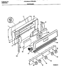BACKGUARD Diagram and Parts List for FGF333SADB  Frigidaire Range