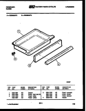 DRAWER PARTS Diagram and Parts List for REG36AW3  Frigidaire Range