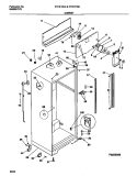 CABINET Diagram and Parts List for FRT21NNCW0  Frigidaire Refrigerator