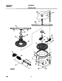 MOTOR AND PUMP Diagram and Parts List for FDB435RFR4  Frigidaire Dishwasher