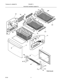 FREEZER DRAWER,BASKETS Diagram and Parts List for EW23BC71IW4  Electrolux Refrigerator