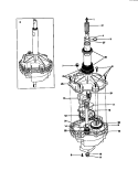TRANSMISSION Diagram and Parts List for WWX233RBS2  Frigidaire Washer