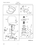 Part Location Diagram of 5304483456 Frigidaire HOSE