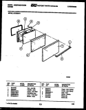 DOOR PARTS Diagram and Parts List for GF300ND1  Frigidaire Range
