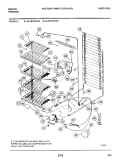 SYSTEM Diagram and Parts List for UL2075ECW2  Frigidaire Freezer