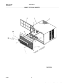 WRAPPER Diagram and Parts List for WAL100K1A1  Westinghouse Air Conditioner