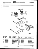 BROILER PARTS Diagram and Parts List for KF560GDF6  Frigidaire Range