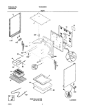 BODY Diagram and Parts List for TEF303BWB  Tappan Range