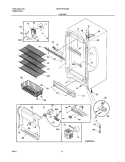 CABINET Diagram and Parts List for GFU17F7GW5  Gibson Freezer