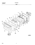 DOOR Diagram and Parts List for GSE3WZBCB  Frigidaire Range