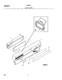 CONTROL PANEL Diagram and Parts List for FDBB944CS0  Frigidaire Dishwasher