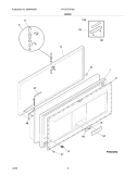 DOOR Diagram and Parts List for FFC07C4CW2  Frigidaire Freezer