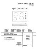 COVER Diagram and Parts List for FEC30S6ASD  Frigidaire Cooktop