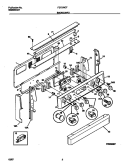 BACKGUARD Diagram and Parts List for FEF379CFTA  Frigidaire Range
