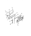 CONSOLE, PANELS Diagram and Parts List for GG32PCW0  Frigidaire Range