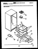 SHELVES AND SUPPORTS Diagram and Parts List for FPZ21TFA3  Frigidaire Refrigerator