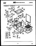 BODY PARTS Diagram and Parts List for 30-3857-00-06  Tappan Range