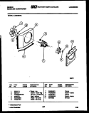AIR HANDLING PARTS Diagram and Parts List for AL08B5EWA  Gibson Air Conditioner