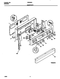BACKGUARD Diagram and Parts List for FEF322BADH  Frigidaire Range