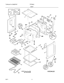 BODY Diagram and Parts List for CRE3860LBD  Crosley Range
