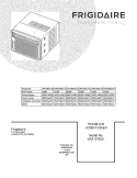 COVER Diagram and Parts List for LRA107BU110  Frigidaire Air Conditioner