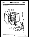 TUB AND FRAME PARTS Diagram and Parts List for SU24C7KYGA  Gibson Dishwasher