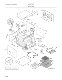 UPPER OVEN Diagram and Parts List for GLEB30T8DQA  Frigidaire Wall Oven