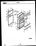 DOOR PARTS Diagram and Parts List for PRT154MCD3  Frigidaire Refrigerator