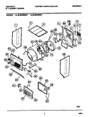 DRYER - CABINET, DRUM, HEATER Diagram and Parts List for MLXE42RBW1  Frigidaire Washer Dryer Combo