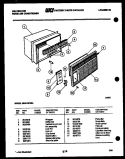 CABINET PARTS Diagram and Parts List for MH418F2SA  Kelvinator Air Conditioner