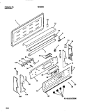 BACKGUARD Diagram and Parts List for REG38BNW4  Frigidaire Range