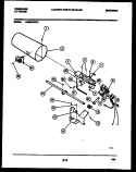 BURNER, IGNITER AND VALVE Diagram and Parts List for DG5520RW2  Frigidaire Dryer