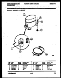 COMPRESSOR PARTS Diagram and Parts List for MED25P3  Frigidaire Dehumidifier