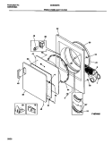 FRONT PANEL / LINT FILTER Diagram and Parts List for GDE336RBS0  Gibson Dryer