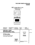 COVER Diagram and Parts List for PLES389CCB  Frigidaire Range